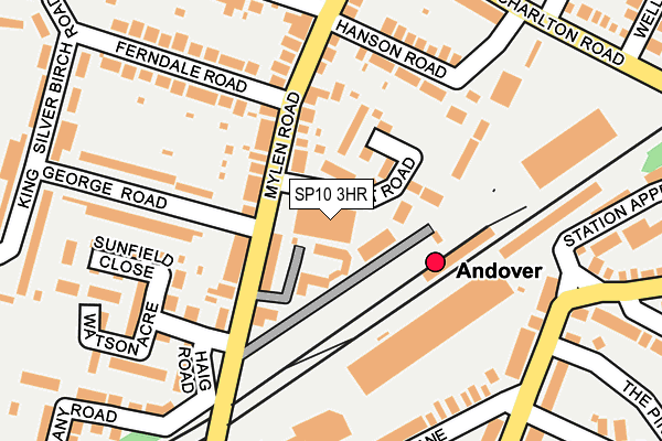 SP10 3HR map - OS OpenMap – Local (Ordnance Survey)