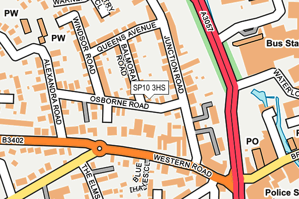 SP10 3HS map - OS OpenMap – Local (Ordnance Survey)