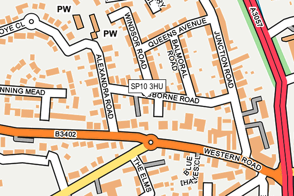 SP10 3HU map - OS OpenMap – Local (Ordnance Survey)