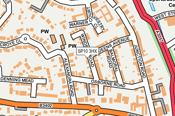 SP10 3HX map - OS OpenMap – Local (Ordnance Survey)