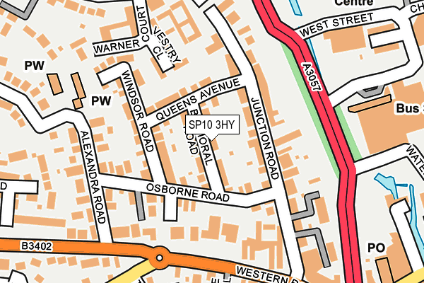 SP10 3HY map - OS OpenMap – Local (Ordnance Survey)