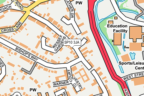 SP10 3JA map - OS OpenMap – Local (Ordnance Survey)