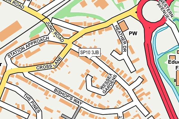 SP10 3JB map - OS OpenMap – Local (Ordnance Survey)