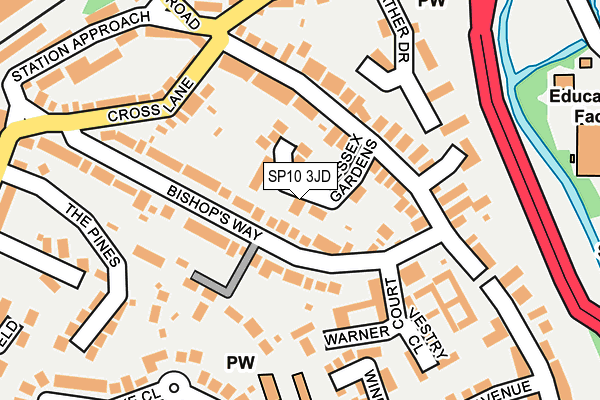 SP10 3JD map - OS OpenMap – Local (Ordnance Survey)