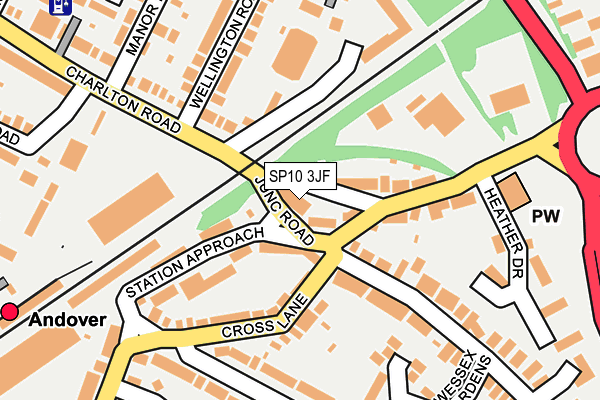 SP10 3JF map - OS OpenMap – Local (Ordnance Survey)