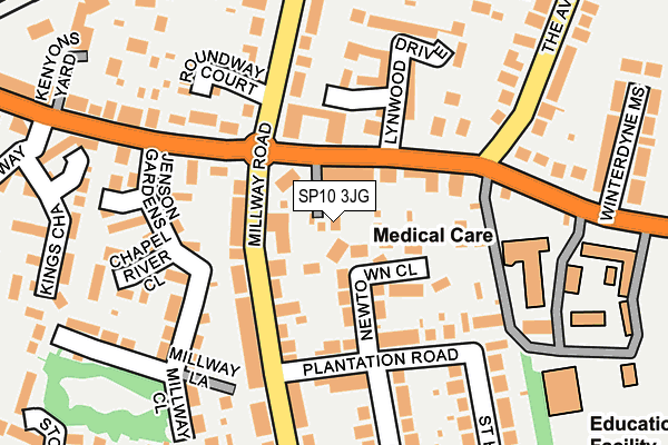 SP10 3JG map - OS OpenMap – Local (Ordnance Survey)