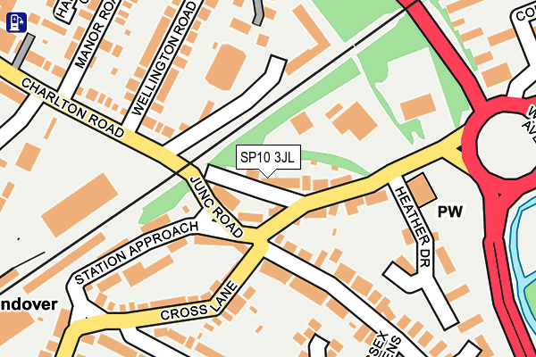 SP10 3JL map - OS OpenMap – Local (Ordnance Survey)