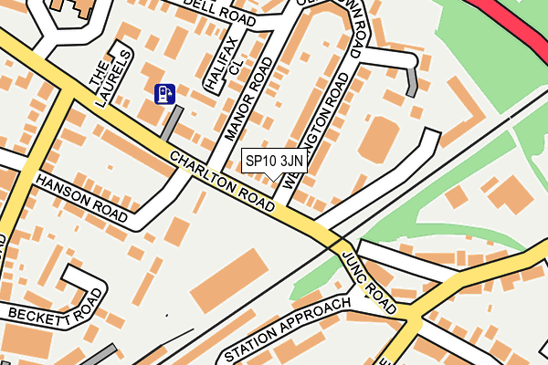 SP10 3JN map - OS OpenMap – Local (Ordnance Survey)