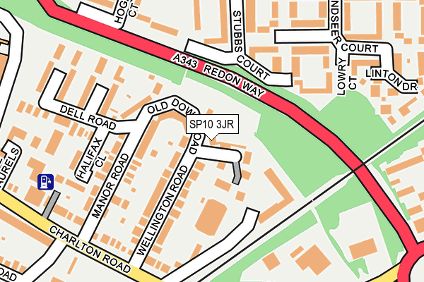 SP10 3JR map - OS OpenMap – Local (Ordnance Survey)