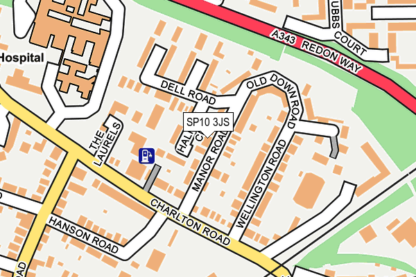 SP10 3JS map - OS OpenMap – Local (Ordnance Survey)