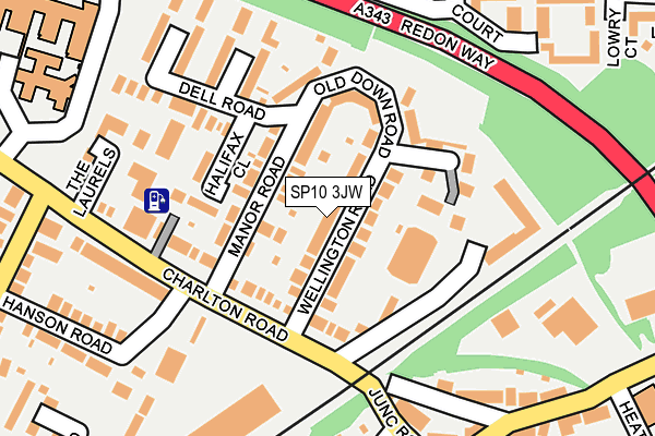 SP10 3JW map - OS OpenMap – Local (Ordnance Survey)