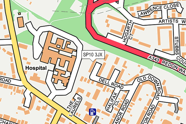 SP10 3JX map - OS OpenMap – Local (Ordnance Survey)