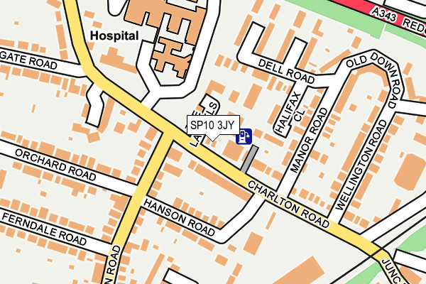 SP10 3JY map - OS OpenMap – Local (Ordnance Survey)