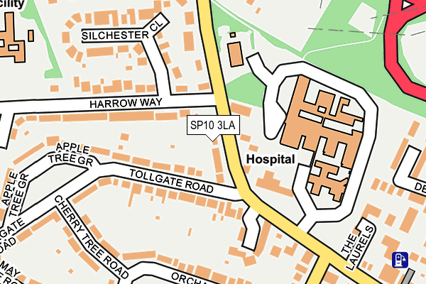 SP10 3LA map - OS OpenMap – Local (Ordnance Survey)