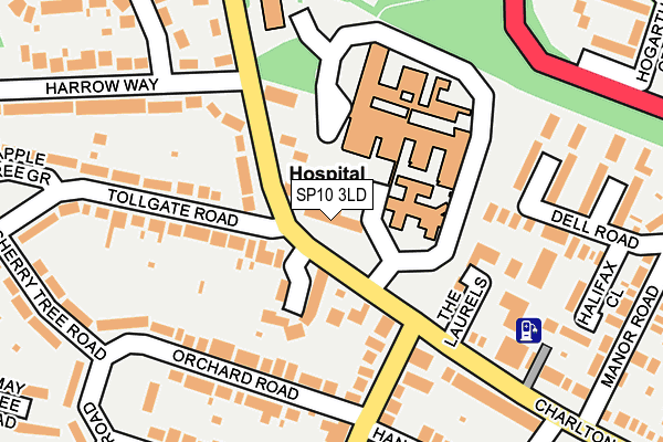 SP10 3LD map - OS OpenMap – Local (Ordnance Survey)