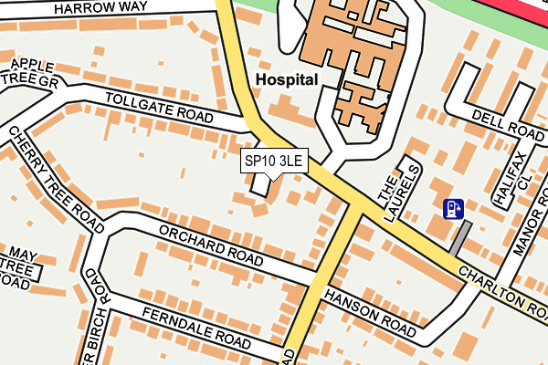 SP10 3LE map - OS OpenMap – Local (Ordnance Survey)