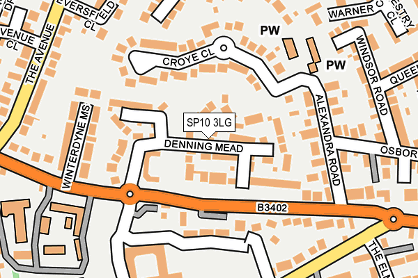 SP10 3LG map - OS OpenMap – Local (Ordnance Survey)
