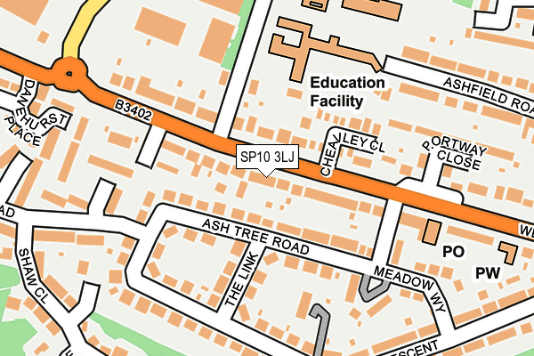 SP10 3LJ map - OS OpenMap – Local (Ordnance Survey)