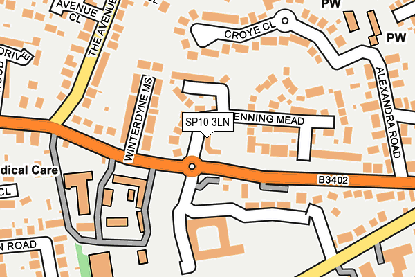 SP10 3LN map - OS OpenMap – Local (Ordnance Survey)