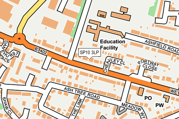 SP10 3LP map - OS OpenMap – Local (Ordnance Survey)