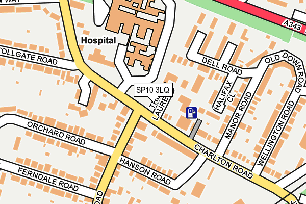 SP10 3LQ map - OS OpenMap – Local (Ordnance Survey)
