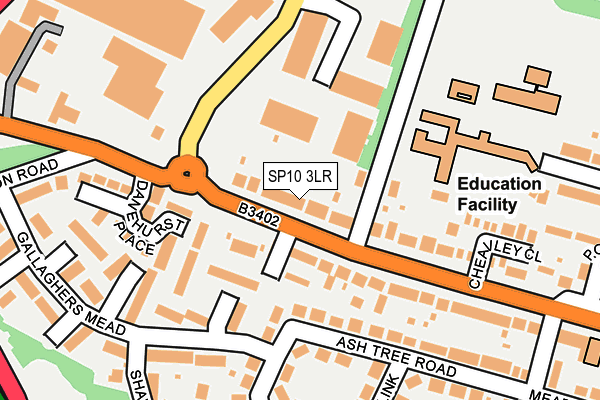 SP10 3LR map - OS OpenMap – Local (Ordnance Survey)
