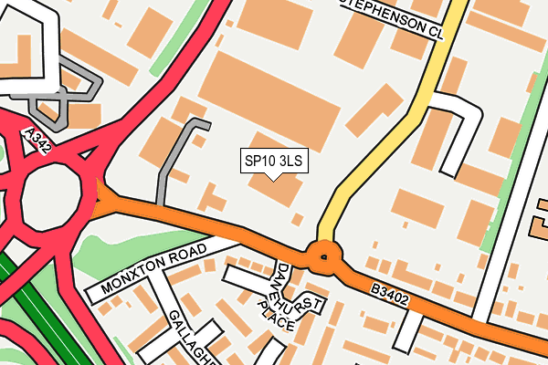 SP10 3LS map - OS OpenMap – Local (Ordnance Survey)