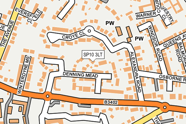 SP10 3LT map - OS OpenMap – Local (Ordnance Survey)
