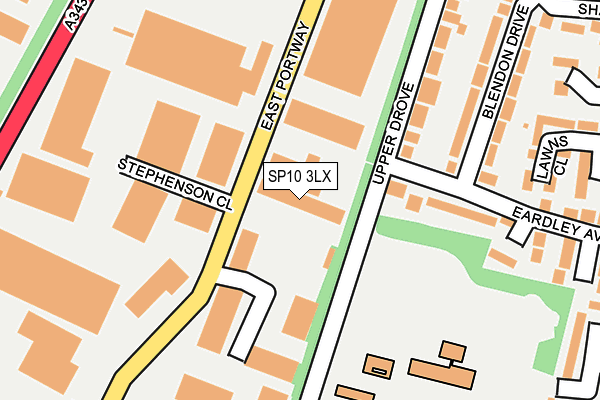 SP10 3LX map - OS OpenMap – Local (Ordnance Survey)