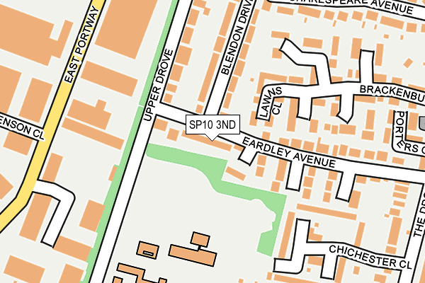 SP10 3ND map - OS OpenMap – Local (Ordnance Survey)