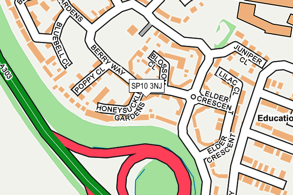 SP10 3NJ map - OS OpenMap – Local (Ordnance Survey)