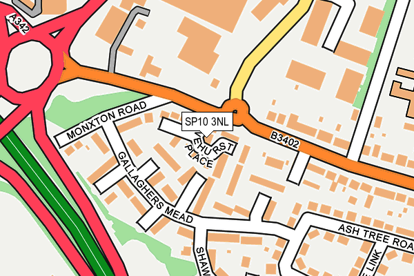 SP10 3NL map - OS OpenMap – Local (Ordnance Survey)