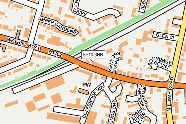 SP10 3NN map - OS OpenMap – Local (Ordnance Survey)
