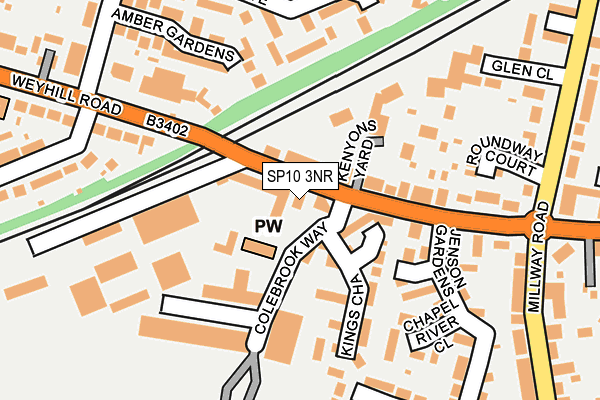 SP10 3NR map - OS OpenMap – Local (Ordnance Survey)