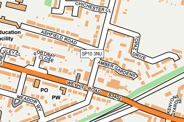 SP10 3NU map - OS OpenMap – Local (Ordnance Survey)
