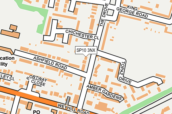 SP10 3NX map - OS OpenMap – Local (Ordnance Survey)