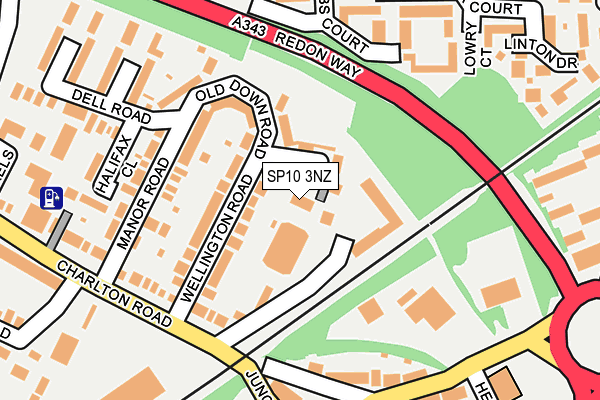 SP10 3NZ map - OS OpenMap – Local (Ordnance Survey)