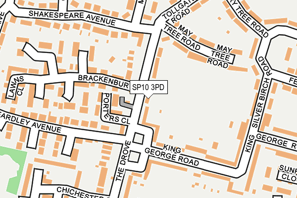 SP10 3PD map - OS OpenMap – Local (Ordnance Survey)