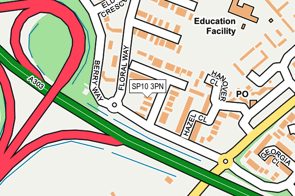 SP10 3PN map - OS OpenMap – Local (Ordnance Survey)