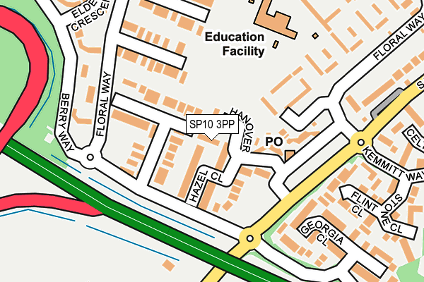 SP10 3PP map - OS OpenMap – Local (Ordnance Survey)