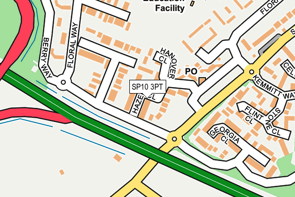 SP10 3PT map - OS OpenMap – Local (Ordnance Survey)