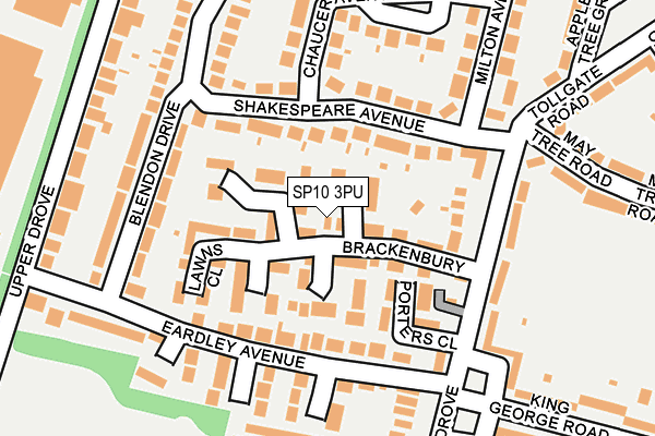 SP10 3PU map - OS OpenMap – Local (Ordnance Survey)