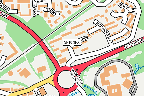 SP10 3PX map - OS OpenMap – Local (Ordnance Survey)