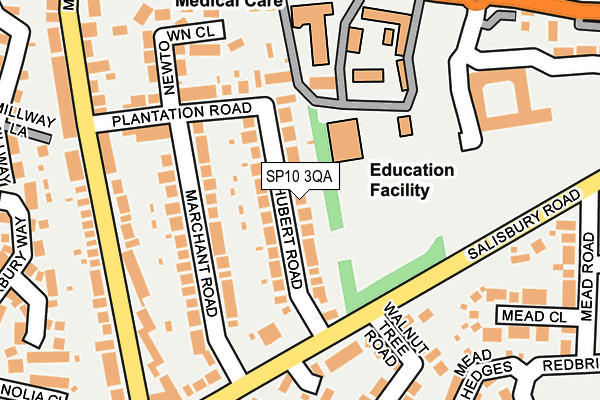 SP10 3QA map - OS OpenMap – Local (Ordnance Survey)