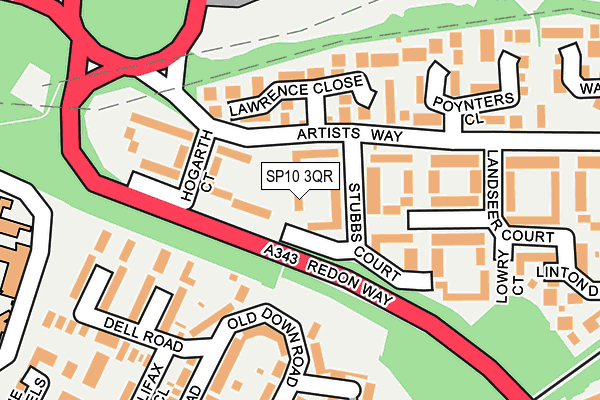 SP10 3QR map - OS OpenMap – Local (Ordnance Survey)