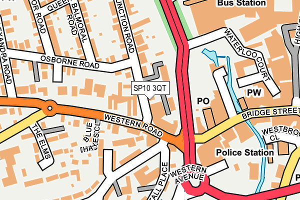 SP10 3QT map - OS OpenMap – Local (Ordnance Survey)