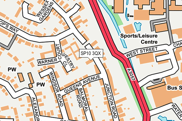 SP10 3QX map - OS OpenMap – Local (Ordnance Survey)