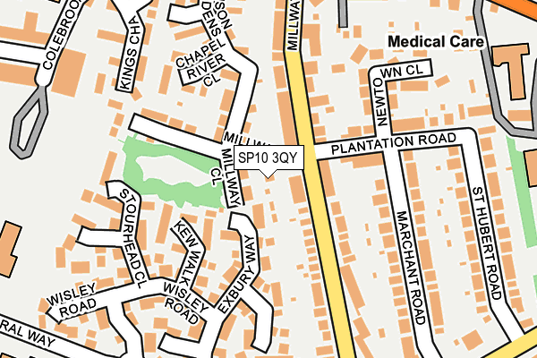 SP10 3QY map - OS OpenMap – Local (Ordnance Survey)