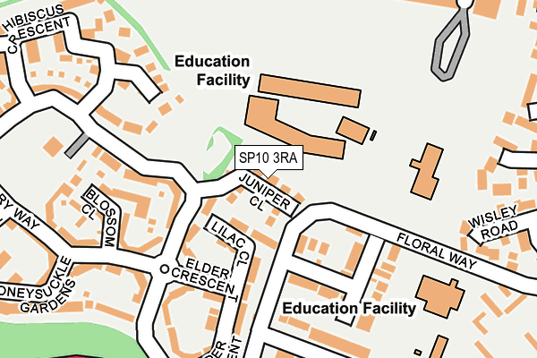 SP10 3RA map - OS OpenMap – Local (Ordnance Survey)