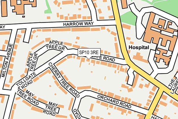 SP10 3RE map - OS OpenMap – Local (Ordnance Survey)